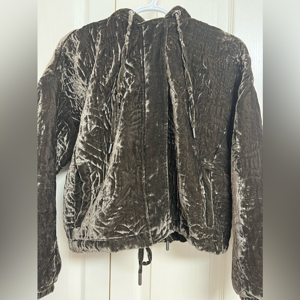 Velvet quilted jacket